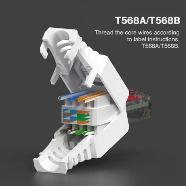 Công cụ ZoeRax Đầu nối RJ45 CAT6 - Phích cắm Ethernet 23‑26AWG, giá 63.799₫