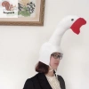 Cosplay Ngỗng Người Dễ Thương Sang Trọng - Mũ Trùm Đầu Halloween Mùa Đông Ấm Áp