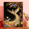 Cross Stitch Màu Vàng Phượng Hoàng Bầu Trời Sao Họa Tiết Thập DIY Thêu Phong Cách Mới