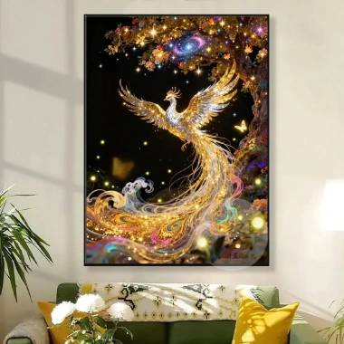 Cross Stitch Màu Vàng Phượng Hoàng Bầu Trời Sao Họa Tiết Thập DIY Thêu Phong Cách Mới 5 Cross Stitch Màu Vàng Phượng Hoàng Bầu Trời Sao Họa Tiết Thập DIY Thêu Phong Cách Mới 5