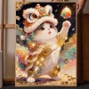 Cross Stitch Thêu 2.026 Phong Cách Mới Mèo Sư Tử May Mắn Handmade DIY Quà Tặng 6