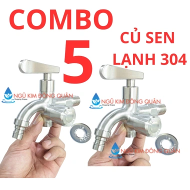 Củ sen lạnh inox 304 đúc - Vòi sen lạnh inox 304 đa dạng, chất lượng cao, giá ưu đãi 135.999₫ 8