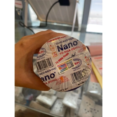Cuộn Băng Keo Đen Cách Điện Nano Trắng Đen 10Y/20Y - Giá 17.000₫, Độ Bền Cao, Chịu Nhiệt 3