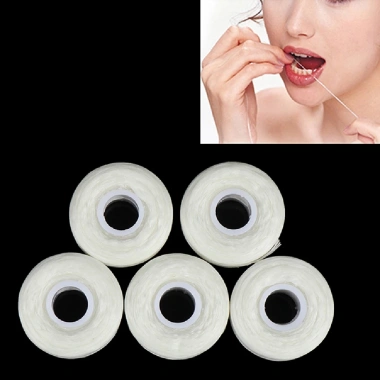 Cuộn Chỉ Nha Khoa 5 Cuộn 50m - Làm Sạch Răng Miệng, Giá Ưu Đãi 54.450₫
