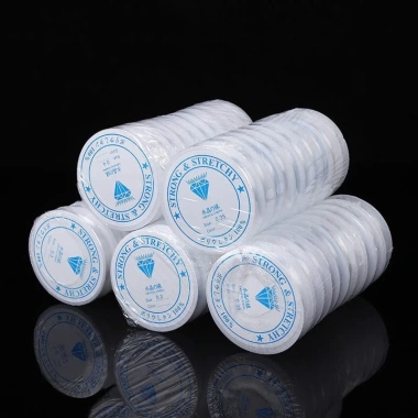 Cuộn dây thun co giãn 0.8-1.0mm - Dây gân xỏ vòng hạt handmade, giá 20.000đ