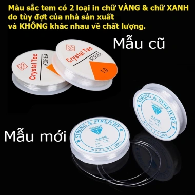 Cuộn dây thun co giãn 0.8-1.0mm - Dây gân xỏ vòng hạt handmade, giá 20.000đ