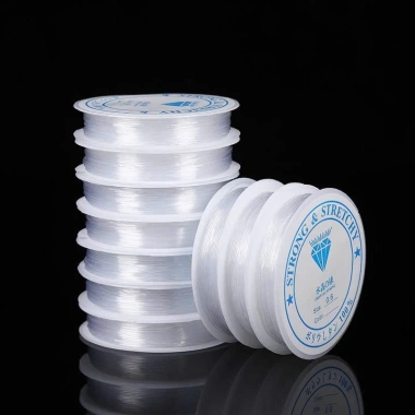 Cuộn dây thun co giãn 0.8-1.0mm - Dây gân xỏ vòng hạt handmade, giá 20.000đ