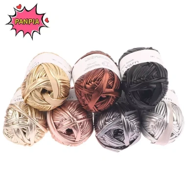 Cuộn giả da sáng bóng 40M - Vải đan sợi DIY cho túi nket và đệm, chất lượng cao 3 Cuộn giả da sáng bóng 40M - Vải đan sợi DIY cho túi nket và đệm, chất lượng cao 3