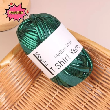 Cuộn giả da sáng bóng 40M - Vải đan sợi DIY cho túi nket và đệm, chất lượng cao 7 Cuộn giả da sáng bóng 40M - Vải đan sợi DIY cho túi nket và đệm, chất lượng cao 7