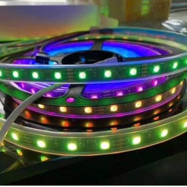 Cuộn LED Lập Trình Full Color 5m 16.703 Ziczac Có Ống Bọc - Giá Ưu Đãi 175k