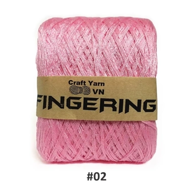 Cuộn Len Sợi Cotton Fingering 100gr - Bóng Mềm, Giá Ưu Đãi 27,000 VND 10