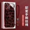 Da Báo In Hình Trái Tim Cho Apple iPhone 16 Pro - Ốp Dây Mạ Kính 14 Lỗ Chống Sốc 2