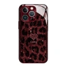 Da Báo In Hình Trái Tim Cho Apple iPhone 16 Pro - Ốp Dây Mạ Kính 14 Lỗ Chống Sốc 5