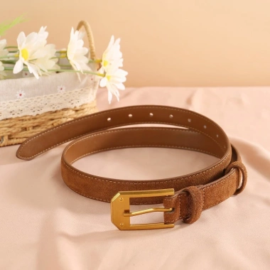 Da lộn Frosted Dermis Nữ Tôn Dáng Vintage Bull Thắt Lưng Da Bò Chất Lượng Cao 148k
