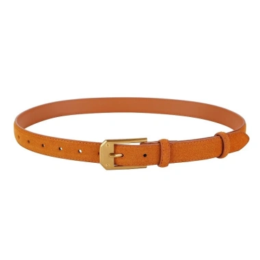 Da lộn Frosted Dermis Nữ Tôn Dáng Vintage Bull Thắt Lưng Da Bò Chất Lượng Cao 148k