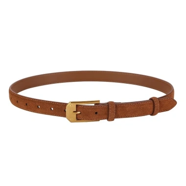 Da lộn Frosted Dermis Nữ Tôn Dáng Vintage Bull Thắt Lưng Da Bò Chất Lượng Cao 148k