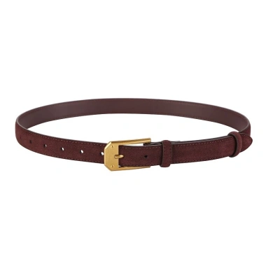 Da lộn Frosted Dermis Nữ Tôn Dáng Vintage Bull Thắt Lưng Da Bò Chất Lượng Cao 148k