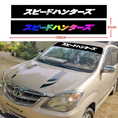 Dải chống nắng SPEED HUNTERS 130x21cm - Decal UV, phim tint JDM, che kính chắn gió 3