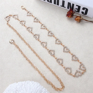Đai dạ hội nữ châu Âu kim cương giả trái tim, cá tính, sang trọng, giảm 22%