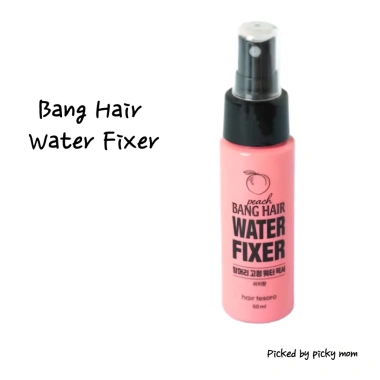 DAISO Bang Hair Water Fixer Peach 50ml - Xịt tạo kiểu tóc, hương đào tươi, Hàn Quốc
