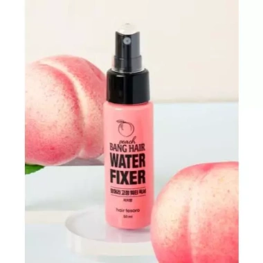 DAISO Bang Hair Water Fixer Peach 50ml - Xịt tạo kiểu tóc, hương đào tươi, Hàn Quốc