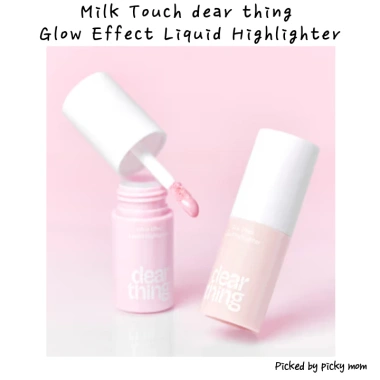 DAISO Milk Touch Highlighter Liquid 4g Hiệu Ứng Glow Tự Nhiên – Kính Sương Mù Hàn Quốc Chùm Mật Ong Hồng