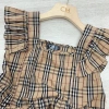 Đầm kẻ bbr Chân cá Tay cánh Tiên dáng babydoll trẻ trung hàng loại 1 3