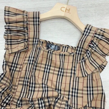 Đầm kẻ bbr Chân cá Tay cánh Tiên dáng babydoll trẻ trung hàng loại 1 3 Đầm kẻ bbr Chân cá Tay cánh Tiên dáng babydoll trẻ trung hàng loại 1 3