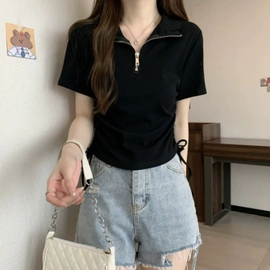 Đầm ngắn nữ mùa hè áo thun thiết kế họa tiết ôm vòng vai ngắn tay - Giá ưu đãi 241.920 VND