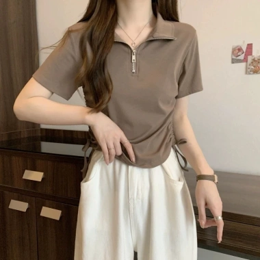 Đầm ngắn nữ mùa hè áo thun thiết kế họa tiết ôm vòng vai ngắn tay - Giá ưu đãi 241.920 VND