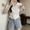 Đầm ngắn nữ mùa hè áo thun thiết kế họa tiết ôm vòng vai ngắn tay - Giá ưu đãi 241.920 VND 5