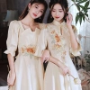 Đầm phù dâu sườn xám mỏng nhẹ, sang trọng cho cô dâu và nhóm cưới mùa xuân hè 5