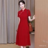 Đầm Qipao đỏ retro phong cách Trung Hoa cho cô dâu đính hôn mùa hè 2.025 - Giá ưu đãi 685.518₫ 3
