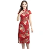 Đầm Qipao Tay Ngắn Plus Size Retro Slim Fit - Mùa Hè Thoáng Mát, Tôn Dáng Nhanh 5