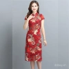 Đầm Qipao Tay Ngắn Plus Size Retro Slim Fit - Mùa Hè Thoáng Mát, Tôn Dáng Nhanh 7