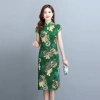 Đầm Qipao Tay Ngắn Plus Size Retro Slim Fit - Mùa Hè Thoáng Mát, Tôn Dáng Nhanh 10