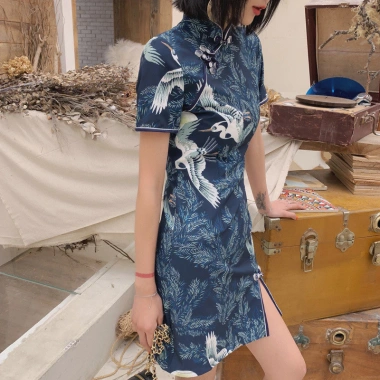 Đầm sườn xám mùa hè 2.025 - phong cách Trung Hoa retro, giảm giá chỉ 335.610₫ 9 Đầm sườn xám mùa hè 2.025 - phong cách Trung Hoa retro, giảm giá chỉ 335.610₫ 9