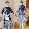 Đầm sườn xám phong cách dân tộc retro, eo slim-fit, đa size, giảm giá 22% - chỉ 406.145₫ 5