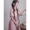Đầm sườn xám phong cách Trung Quốc ôm eo vừa vặn, thời trang mùa hè - Giá chỉ 302.405₫ 4