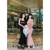 Đầm váy nữ tăm lạnh 2 dây Baobei dài xoè nhẹ, khoác tơ, dễ thương trẻ trung 6