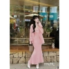 Đầm váy nữ tăm lạnh 2 dây Baobei dài xoè nhẹ, khoác tơ, dễ thương trẻ trung 8