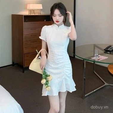 Đầm vintage ngắn nữ mùa hè form vừa body, tôn dáng mảnh mai, chỉ 388.241 VND 6 Đầm vintage ngắn nữ mùa hè form vừa body, tôn dáng mảnh mai, chỉ 388.241 VND 6