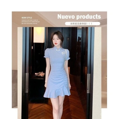 Đầm vintage ngắn nữ mùa hè form vừa body, tôn dáng mảnh mai, chỉ 388.241 VND 7 Đầm vintage ngắn nữ mùa hè form vừa body, tôn dáng mảnh mai, chỉ 388.241 VND 7