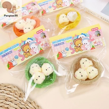 Đàn Áp Phục Hồi Chậm Gà Con Đồ Chơi Mochi Mềm Bóp Giảm Căng Thẳng - Quà Tặng Trẻ Em COD