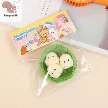 Đàn Áp Phục Hồi Chậm Gà Con Đồ Chơi Mochi Mềm Bóp Giảm Căng Thẳng - Quà Tặng Trẻ Em COD