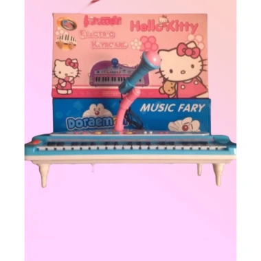 Đàn đôremon Kitty kèm mic hát, nhạc trẻ em, giảm giá 295k cho bé yêu