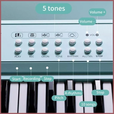 Đàn Piano Bàn Phím Di Động Trẻ Em – Đồ Chơi Nhạc Cụ Gia Đình, Giá ưu đãi 398.200₫ 4 Đàn Piano Bàn Phím Di Động Trẻ Em – Đồ Chơi Nhạc Cụ Gia Đình, Giá ưu đãi 398.200₫ 4
