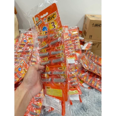 Dao Cạo BIC 3 Lưỡi Chính Hãng Vĩ Bộ 12 Cây Giá Giảm Đến 150k 2