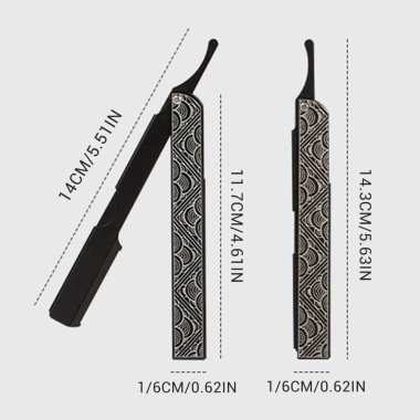 Dao cạo râu cạnh thẳng chuyên nghiệp, cắt cổ họng, cạo tóc, tỉa lông mày - 142.120₫ 3 Dao cạo râu cạnh thẳng chuyên nghiệp, cắt cổ họng, cạo tóc, tỉa lông mày - 142.120₫ 3