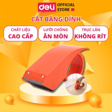 Dao Cắt Băng Dính Deli Siêu Bền, Chất Liệu Cao Cấp, Cắt Cuộn 48mm x 150m - 58.000 VND